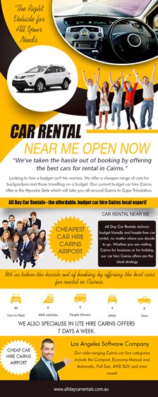Cheaper Car Rental Cairns: Car Rental Near Me Open Now